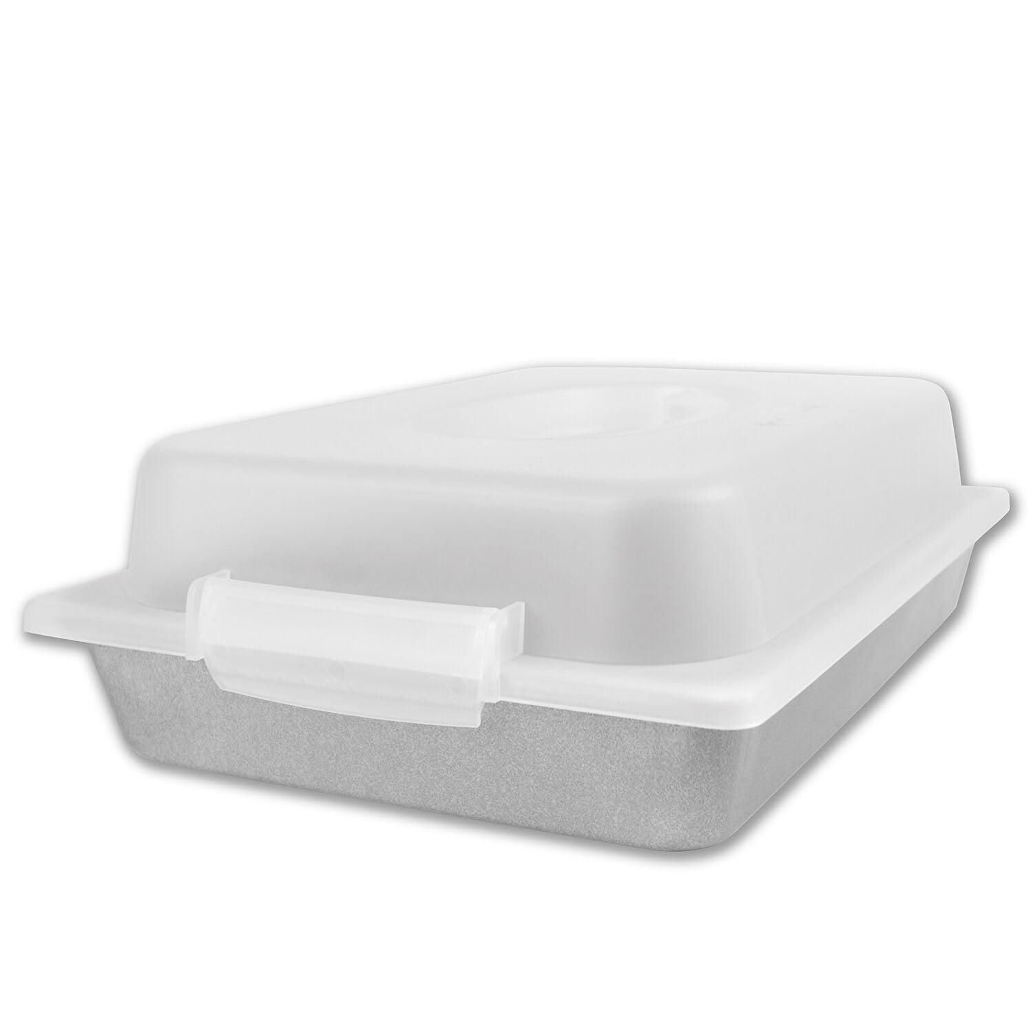 USA Pan Bakeware Nonstick Rectangular Pan with Lid, 9x13-Inches