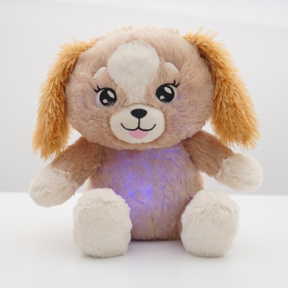 Happy Nappers: Lullabrites Brown Dog - Musical Light Up Bedtime Plush