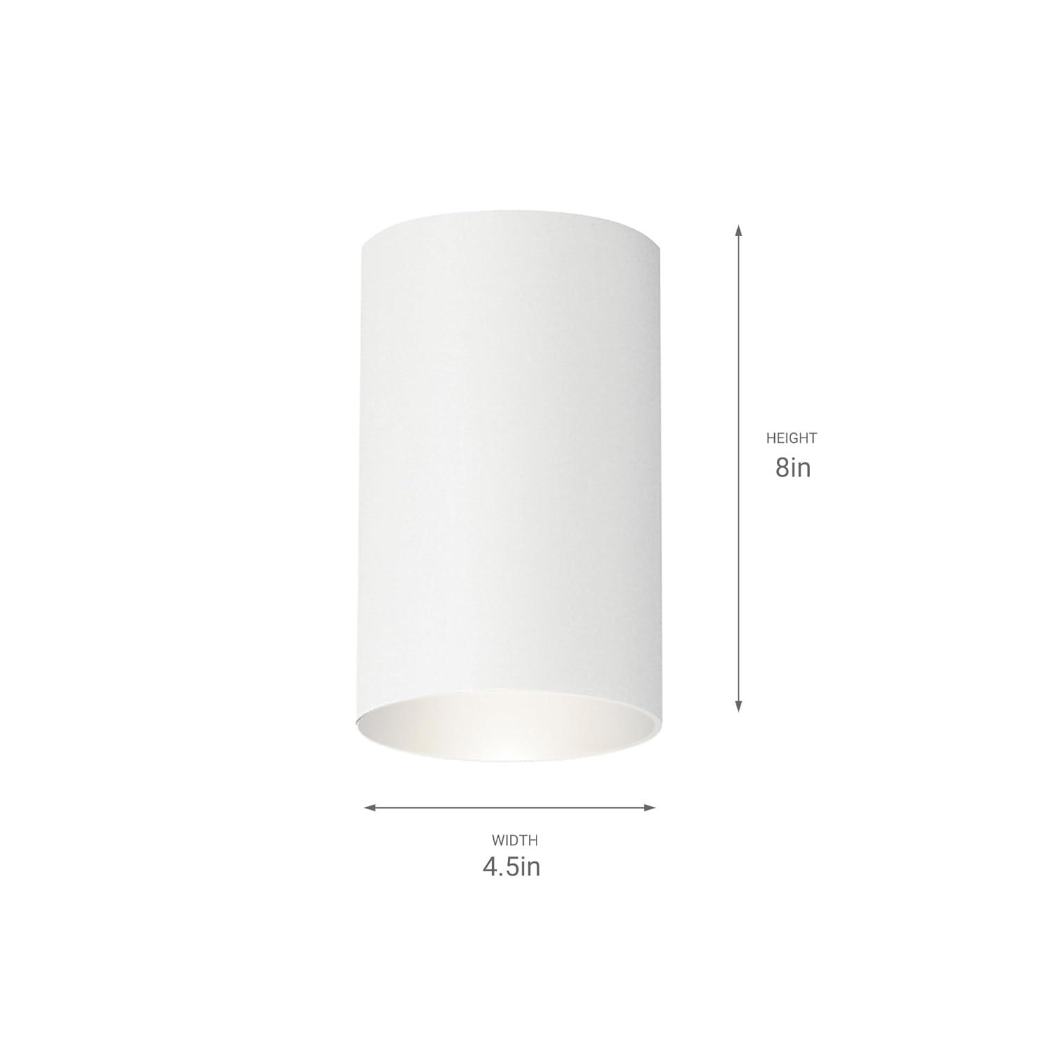 9834WH-Kichler Lighting-Cans And Bullets - 1 Light Outdoor Flush Mount - With Contemporary Inspirations - 8 Inches Tall By 4.5 Inches Wide