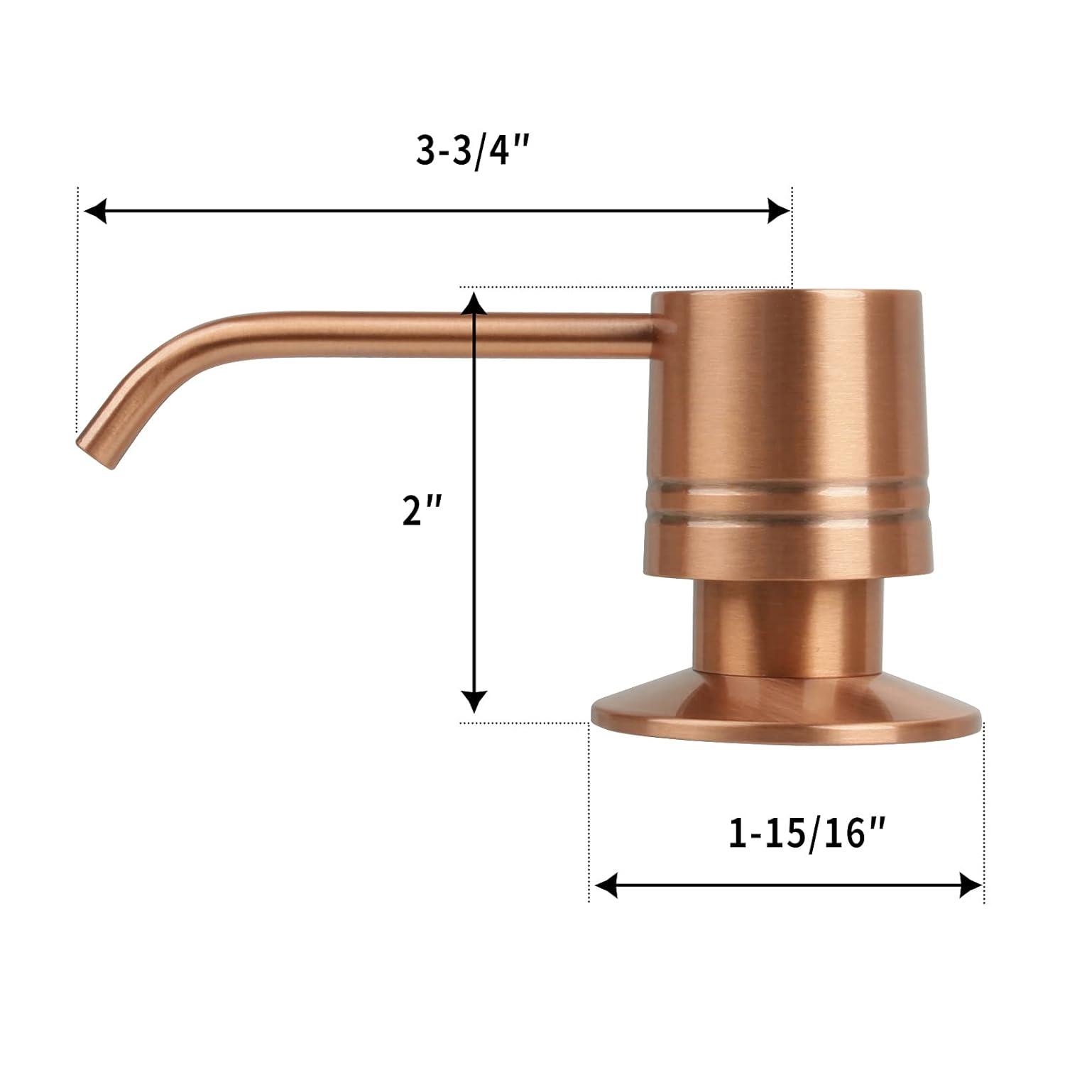 Akicon Pre-Rinse Spring Kitchen Faucet, Single Level with Pull Down Sprayer Copper Copper Finish