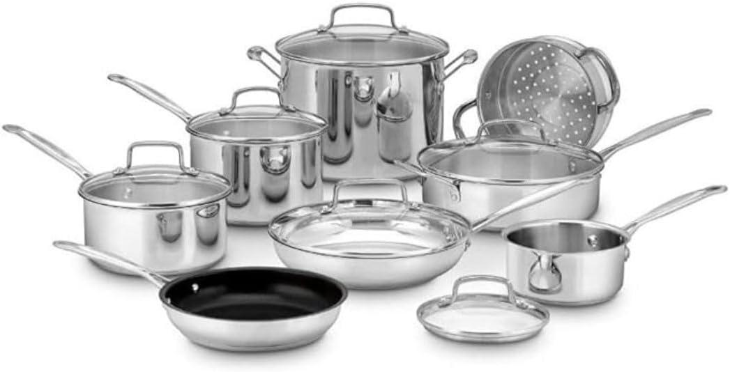 Cuisinart Chef's Classic 14 Piece Stainless Steel Cookware Set