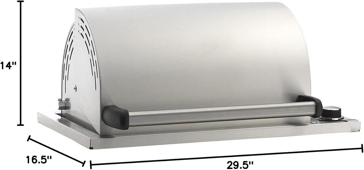 Stainless Steel Built-In Propane Gas Grill with Rotisserie