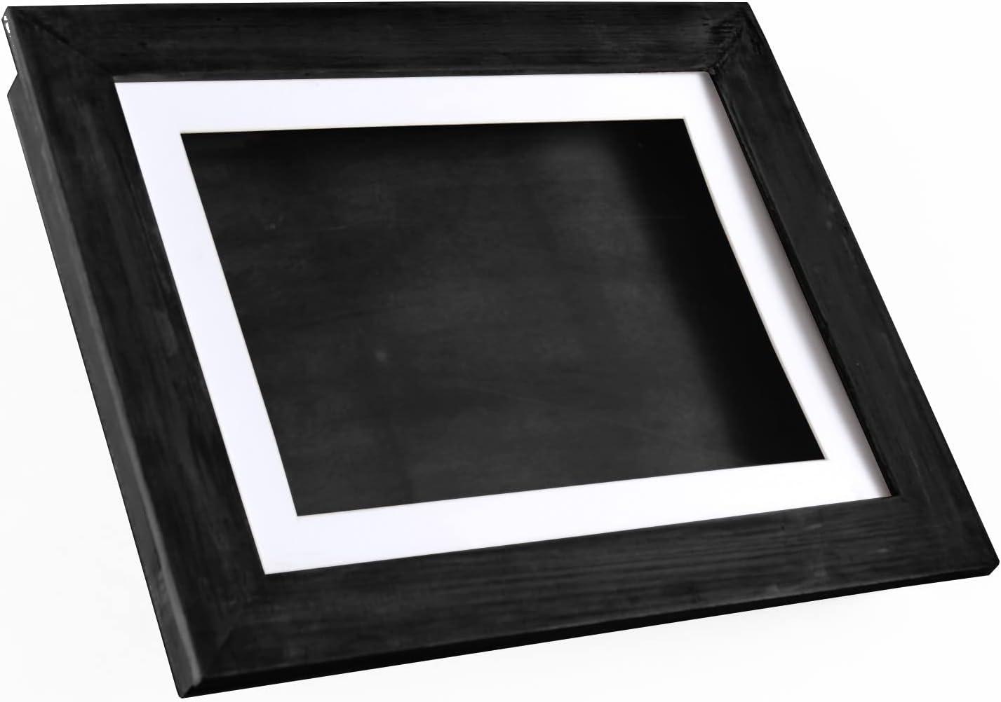 The Lakeside Collection Interchangeable Artwork Frame With Storage 5" x 7", 8.5" x 11", 9" x 12" - 9" x 12" Black