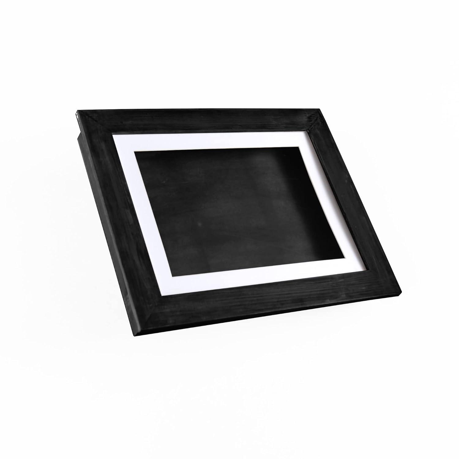 The Lakeside Collection Interchangeable Artwork Frame With Storage 5" x 7", 8.5" x 11", 9" x 12" - 9" x 12" Black