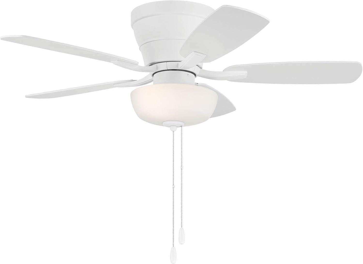 Craftmade Lighting - Wheeler - 5 Blade Flush Mount Ceiling Fan with Light