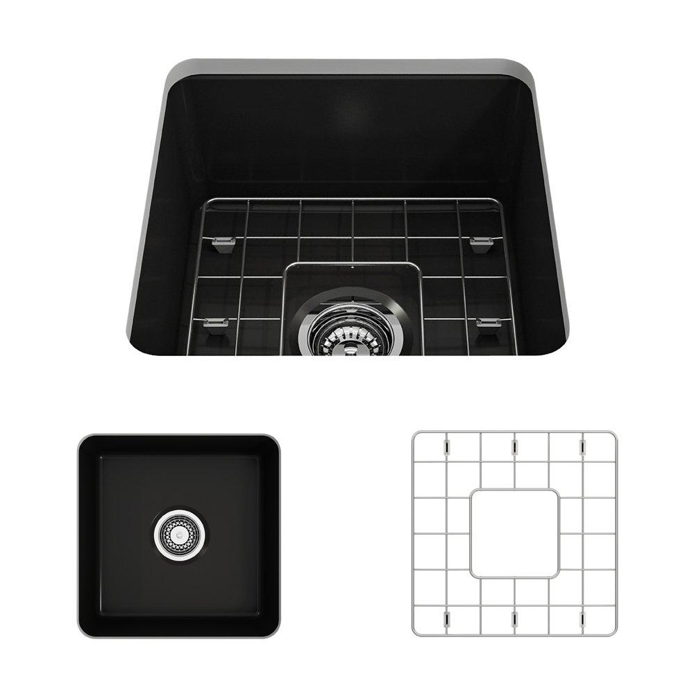 BOCCHI 18'' L Fireclay Kitchen Sink 1359-004-0120