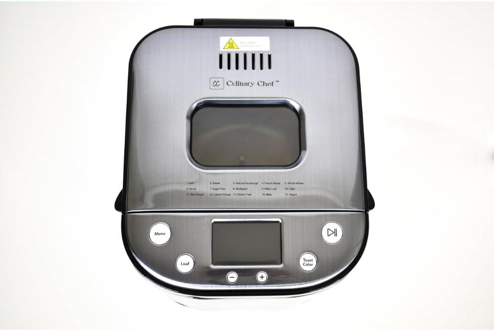 Culinary Chef Culinary Chef, Bread Maker, 15 Program, Stainless Steel