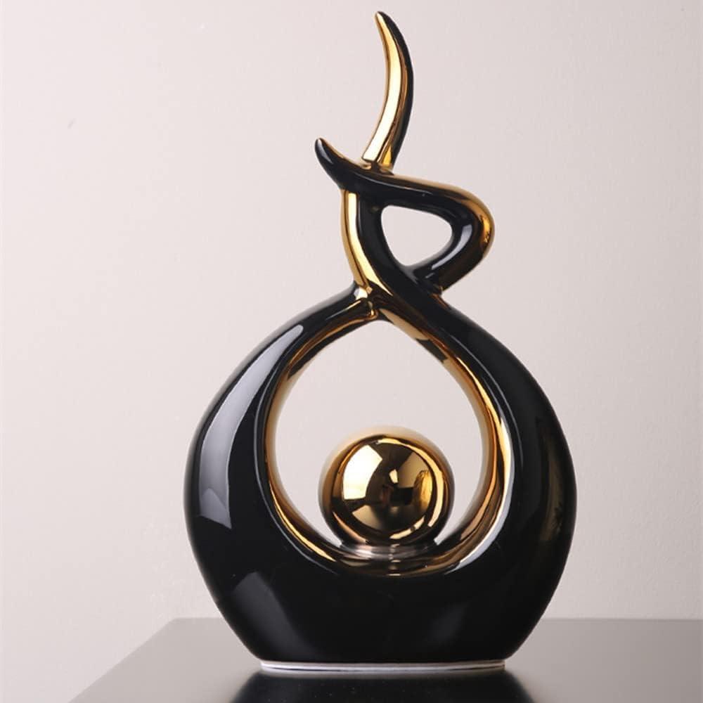 Home Decor Modern Abstract Art Ceramic Statue Table Decorations for Dining Room Living Room Office Centerpiece