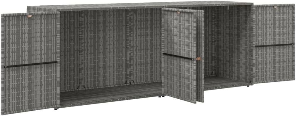 VidaXL Water Resistant Acacia Cabinet Deck Box