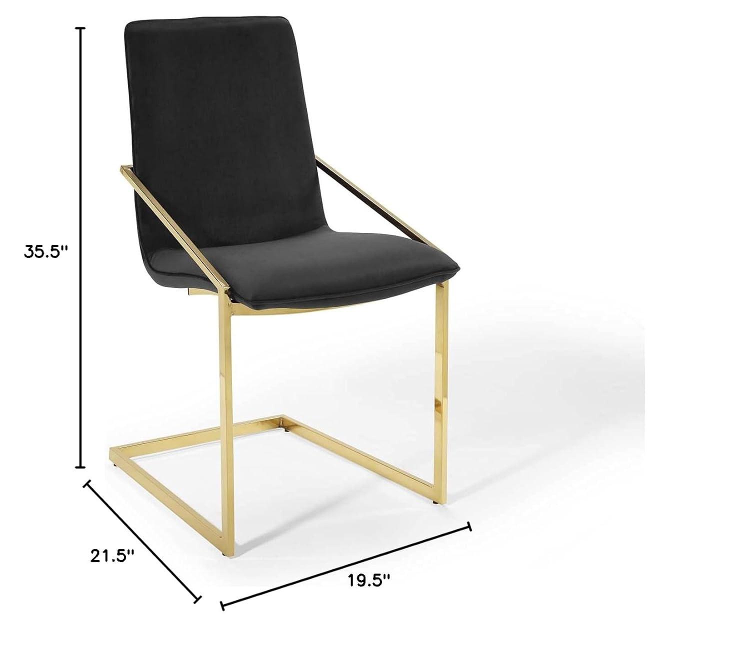 Modway Pitch Performance Velvet Dining Armchair