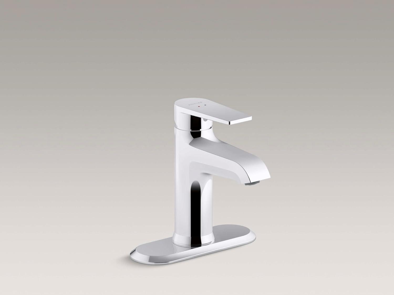 Hint Single-Handle Bathroom Sink Faucet with Escutcheon and Pop-Up Drain, 1.2 GPM