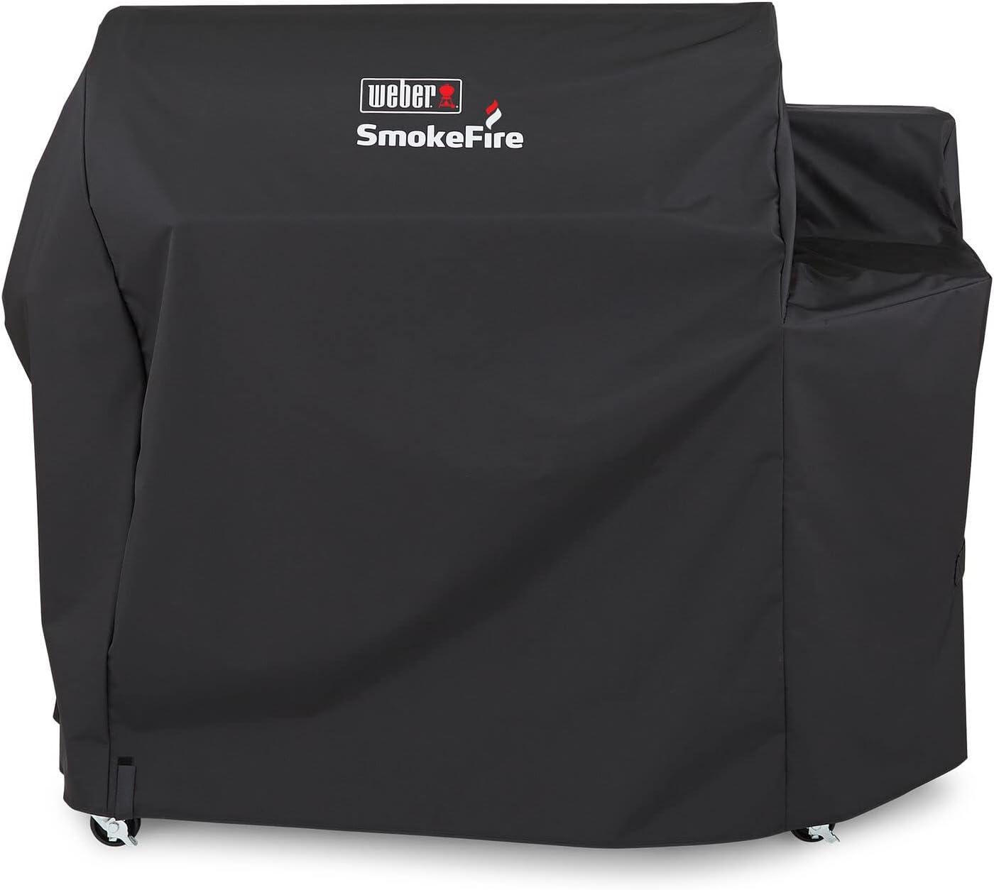 Weber SmokeFire Black Weather Resistant Grill Cover for EX6 Series