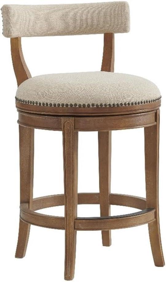 Hanover Solid Rubber Wood Swivel Counter And Bar Stool