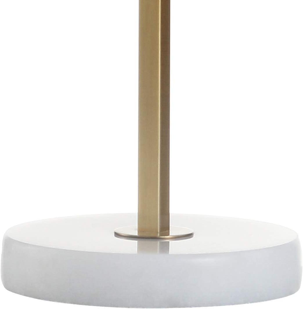 24.5" Metal/Marble Alyssa Table Lamp with Pull Chain, Marble Base - JONATHAN Y