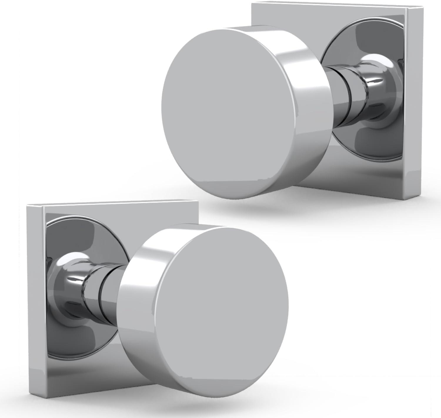 Mega Handles - SUANA Deadbolt I Entrance Deadbolt Lock - Heavy Duty Square Locking Deadbolt for Left or Right-Handed Doors - Interior/Exterior - Satin Nickel