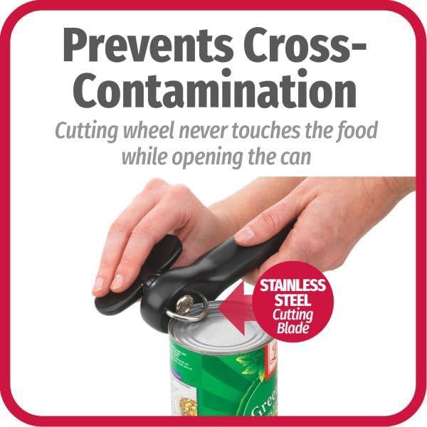 GoodCook Everyday Safe-Cut Manual Can Opener, Smoothly Cuts & Removes Lids 