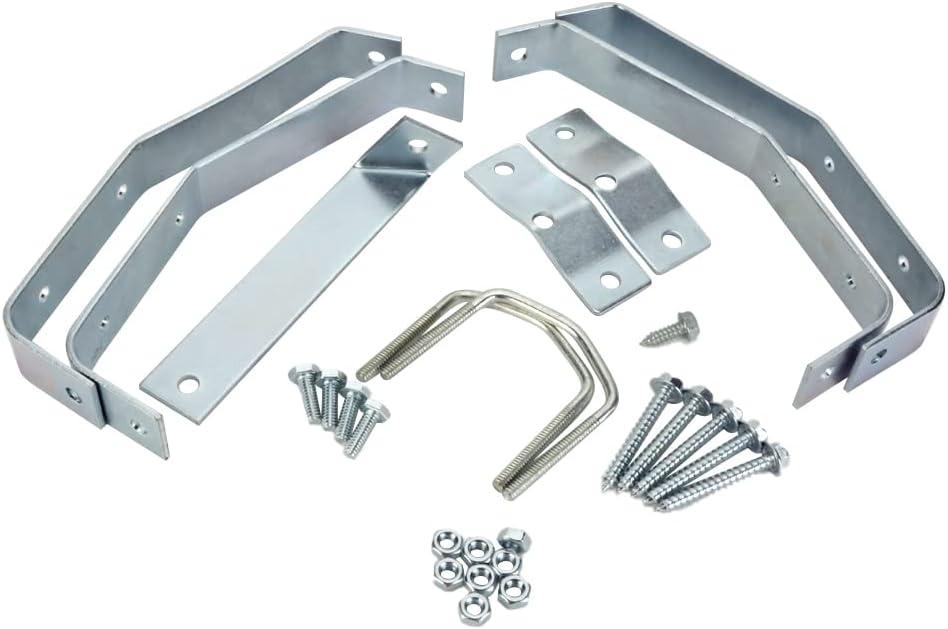 Heavy-Duty Wall Brackets for Mounting TV Antenna / Satellite Dish Mast — Skywalker Brand