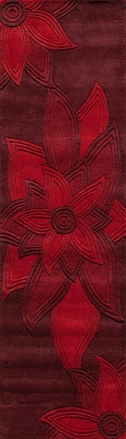 Momeni Transitional Rectangle Area Rug, Red, 8' X 10'