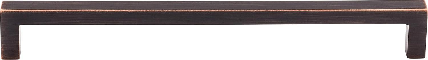 Honey Bronze Modern Square Bar Cabinet Pull with Mounting Hardware