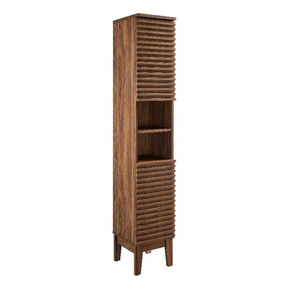 Modway Render Tall Narrow Bathroom Storage Cabinet