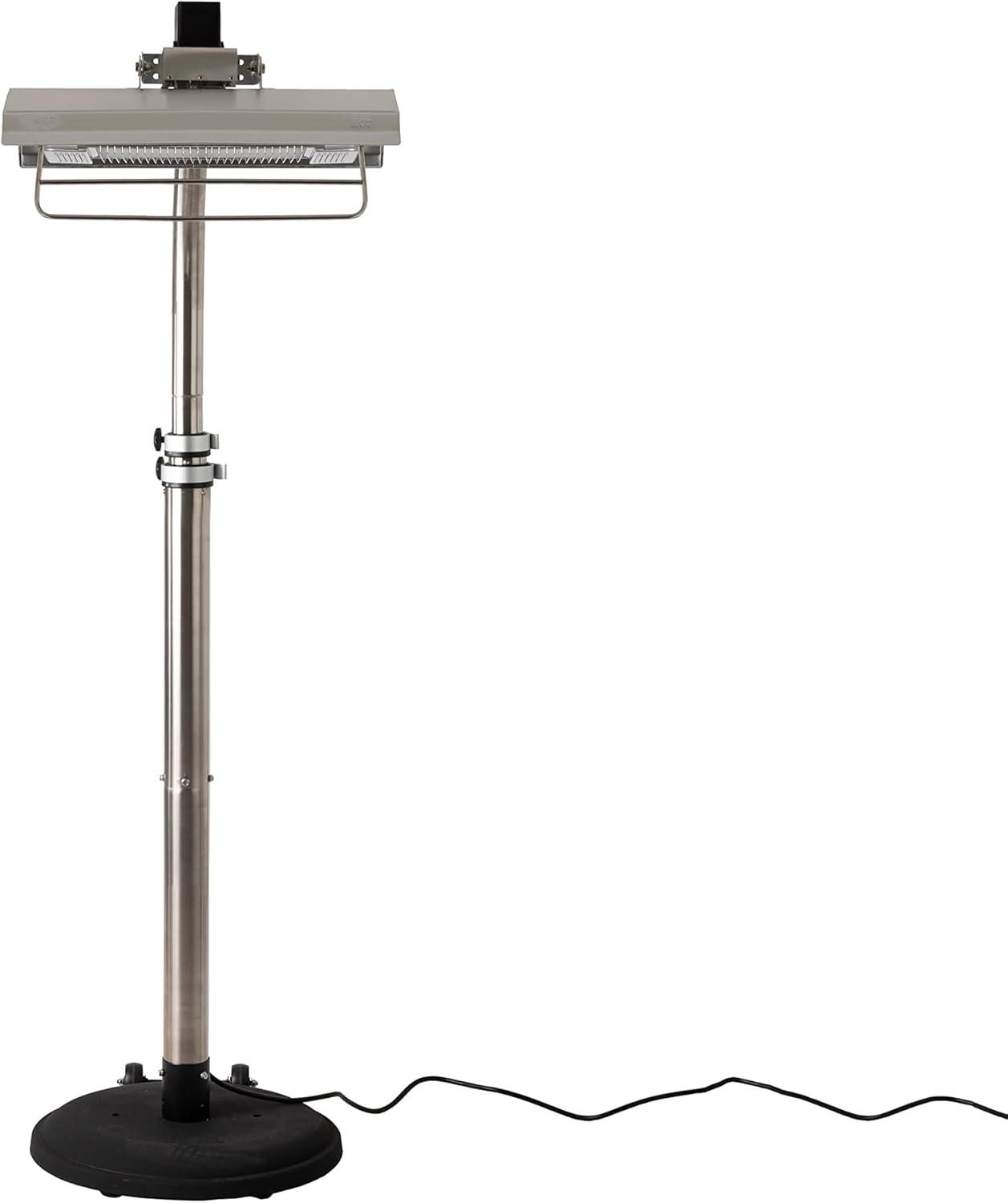 Stainless Steel Telescoping Infrared Patio Heater with Wheels