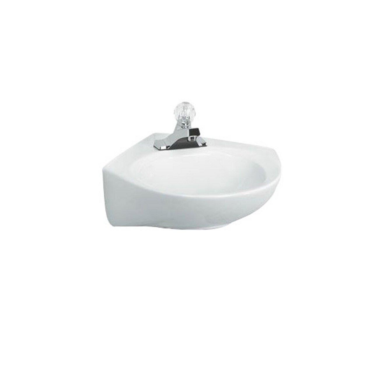 American Standard Cornice 15.5'' White Vitreous China Specialty Bathroom Sink with Overflow