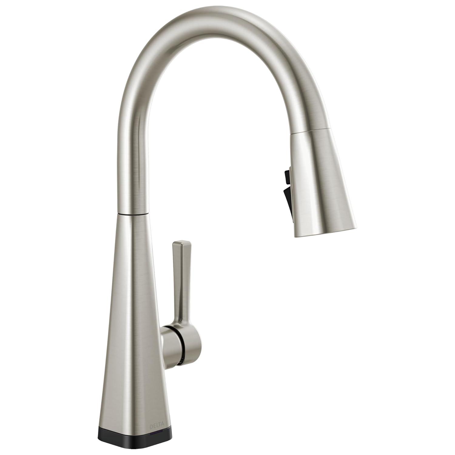 Delta 19802Tlz-Dst Lenta 1.8 GPM Single Hole Pull Down Touchless Kitchen Faucet -