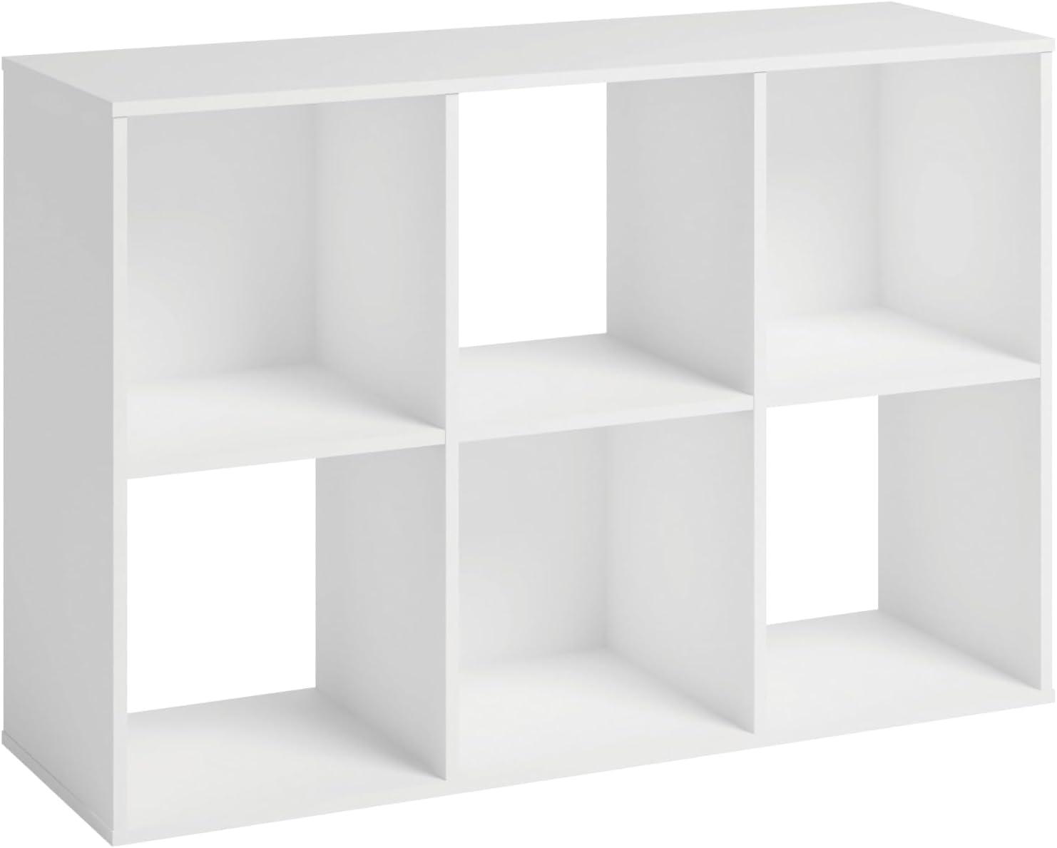 Solutions by Sauder 6-Cube Organizer Storage Cubby Unit in White, White Finish