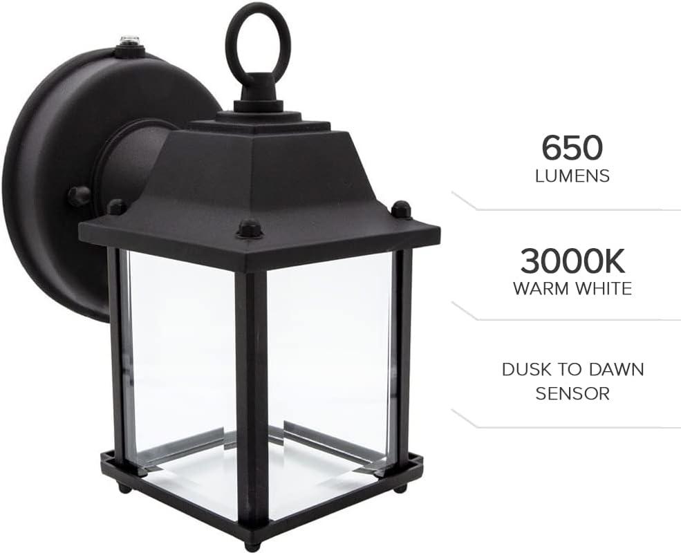 Maxxima MEL-6100W Black Electric Outdoor Wall Lantern