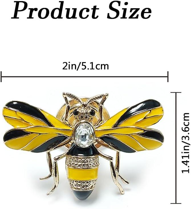 Stylish Yellow Bee Knob Handle 4 Pcs Zinc Alloy Furniture Decoration Accessories(Bee) for Cupboards, Wardrobes, Drawers, Bedside Cabinets, Closet Doors - Designed for Home or Office