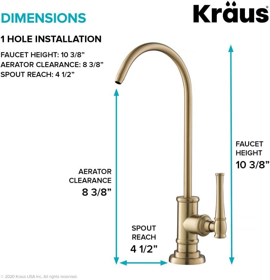 Kraus Purita 2-Stage Under-Sink Filtration System with Allyn Cold Water Dispensers