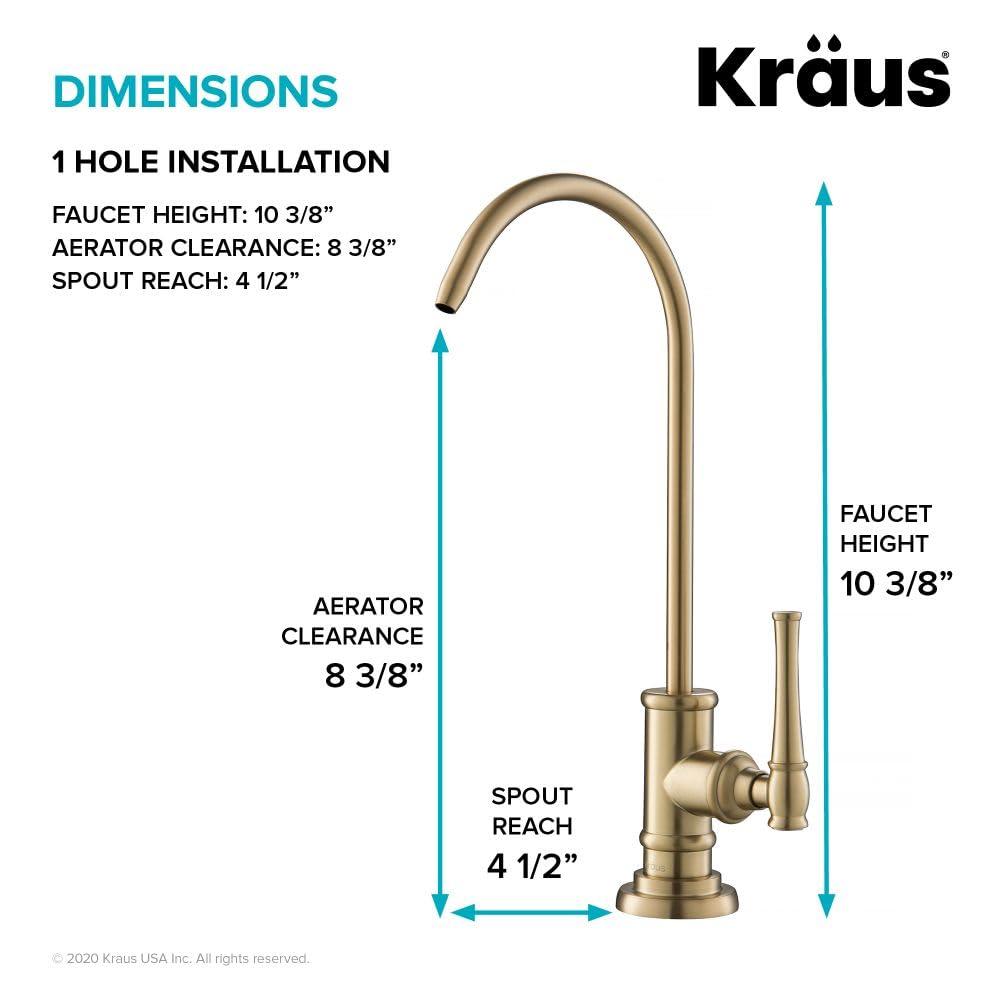 Kraus Purita 2-Stage Under-Sink Filtration System with Allyn Cold Water Dispensers