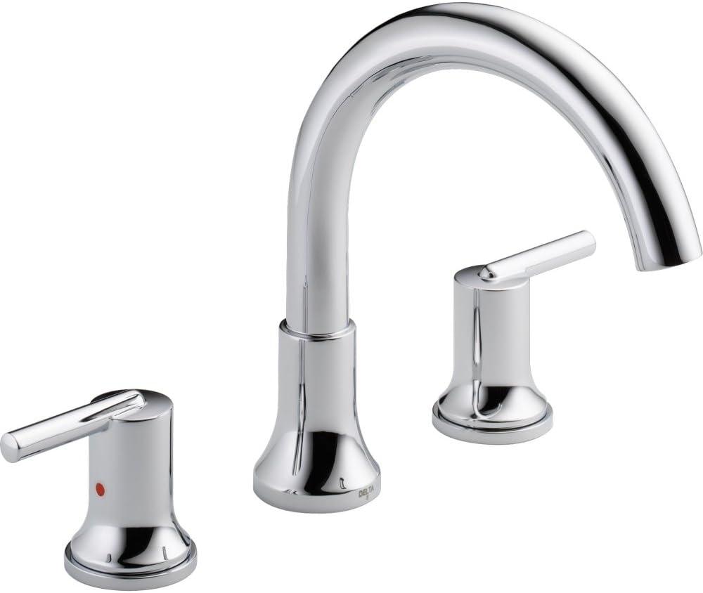 Trinsic Double Handle Deck Mounted Roman Tub Faucet