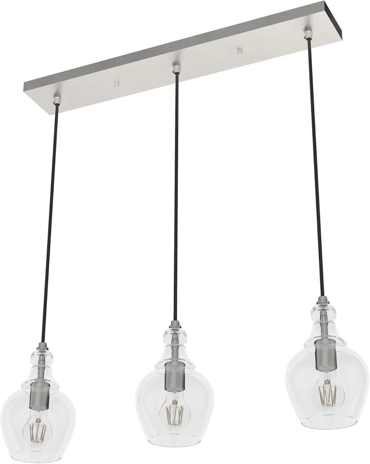 Maple Park 3 Light Linear Bell Pendant