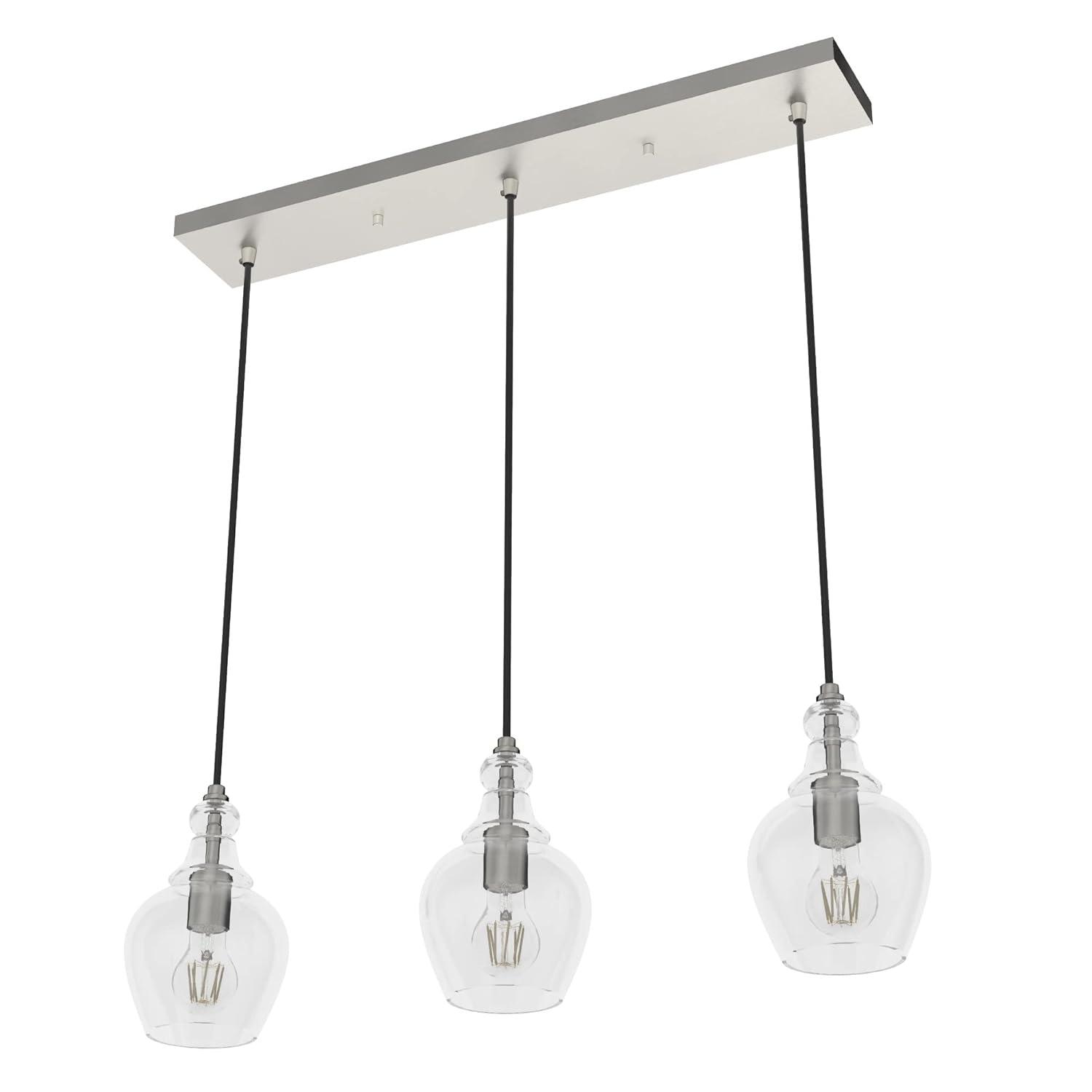 Hunter Fan Maple Park 3 Light Linear Bell Pendant