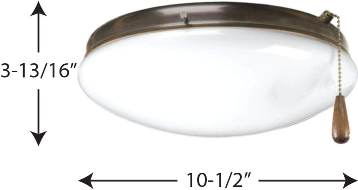 Progress Lighting - LED Fan Light Kit - Ceiling Fans - AirPro Light Kit - Wide -