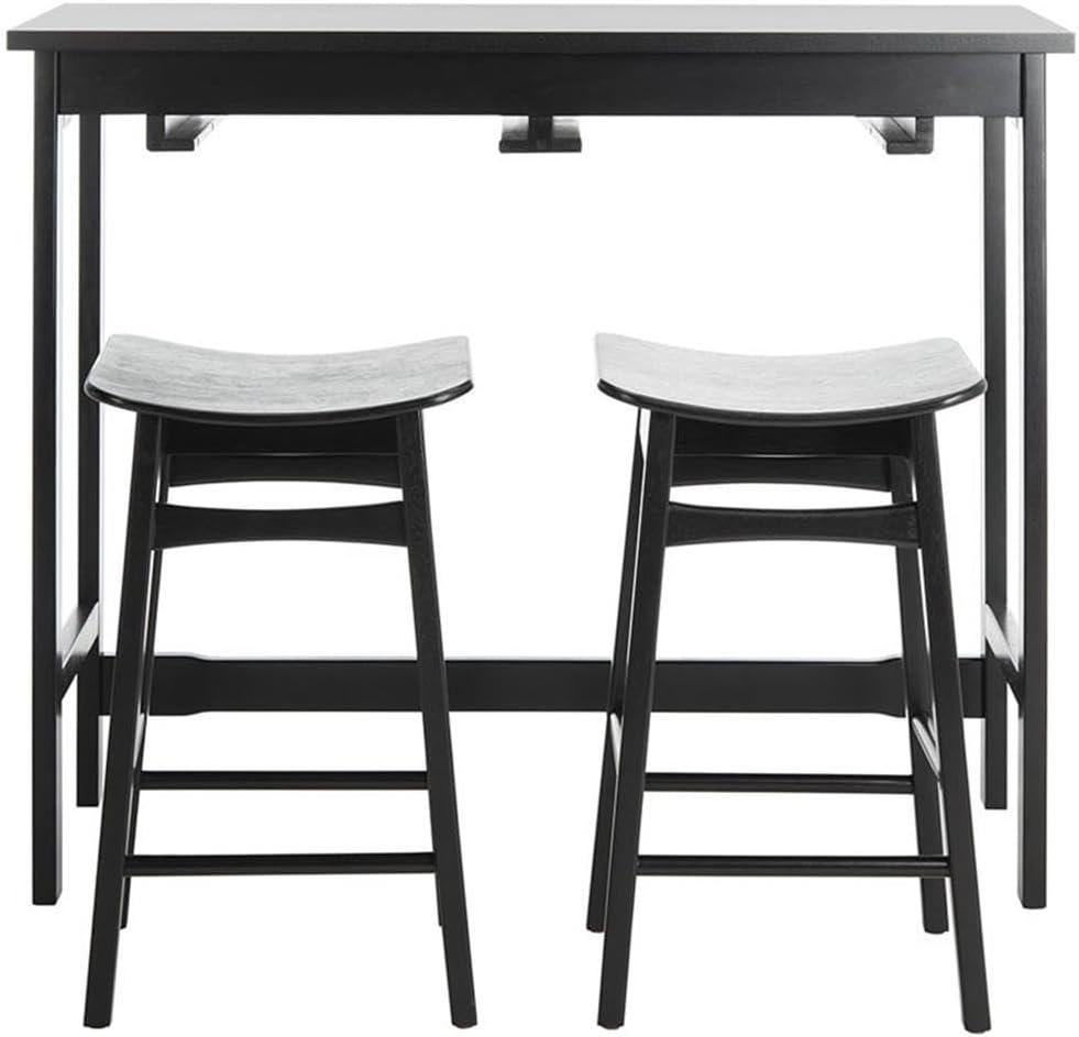 Colbie 3 Piece Pub Set - Black - Safavieh