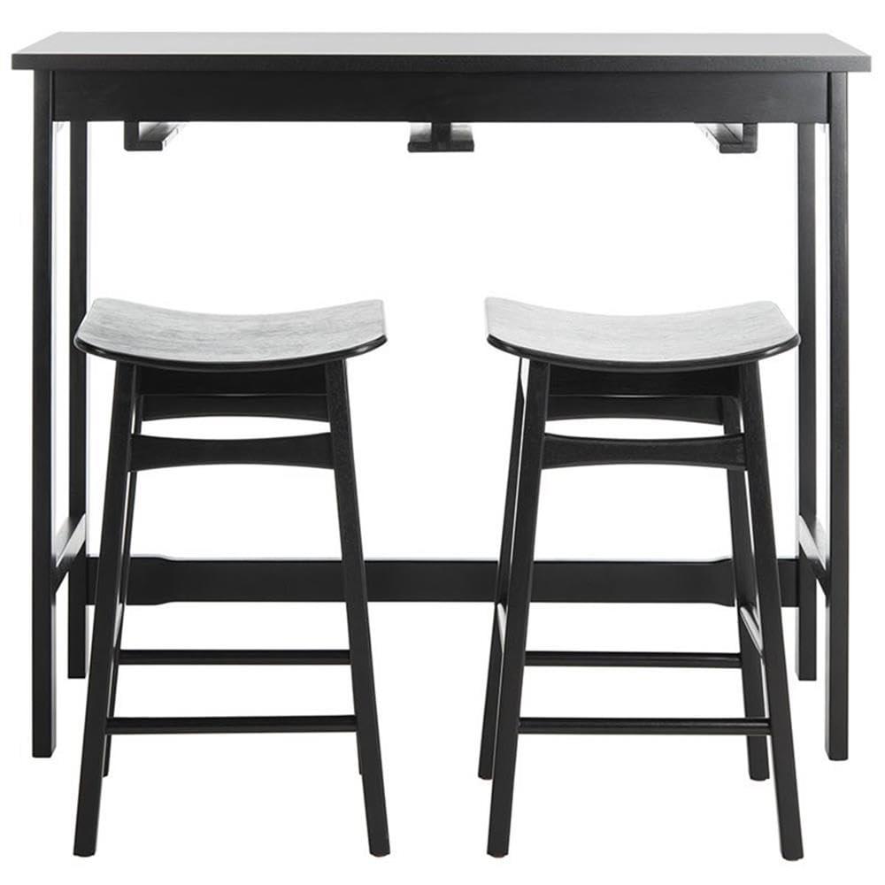 Colbie 3 Piece Pub Set - Black - Safavieh
