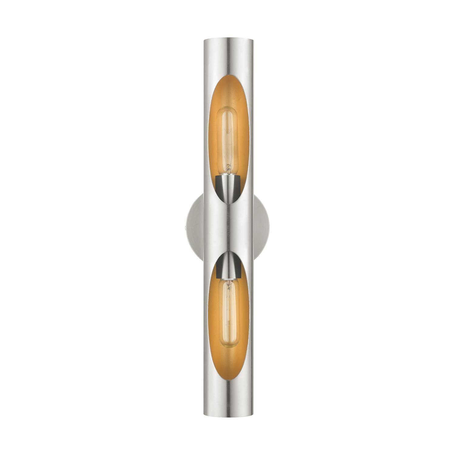 Livex Lighting Novato 2 - Light Wall Light in  Brushed Nickel