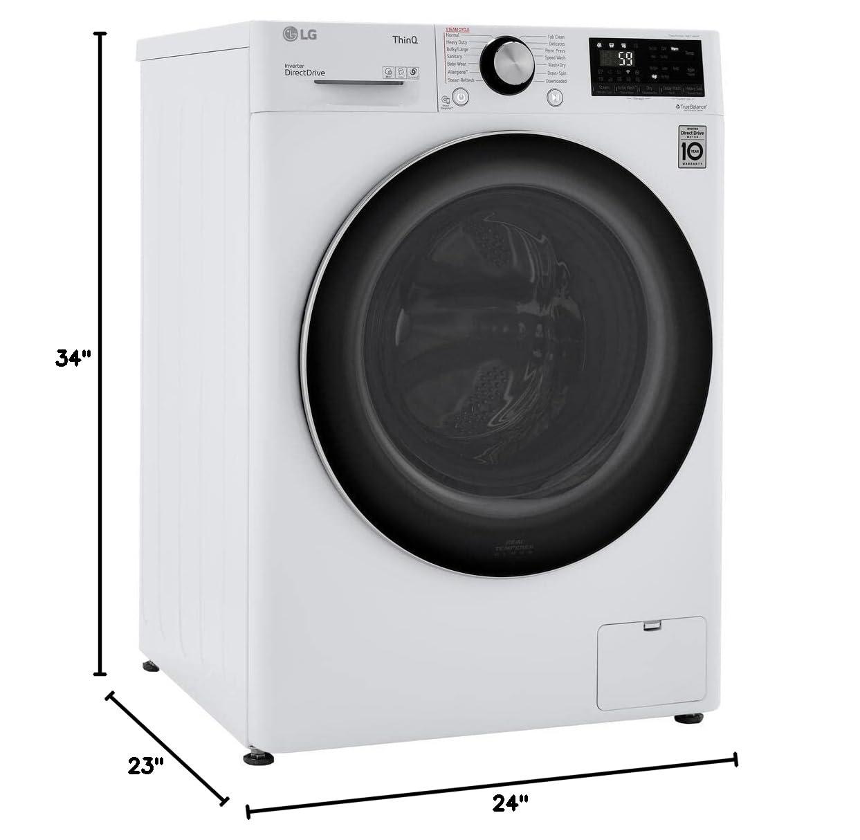 LG WM3555HWA combination washer electric dryer