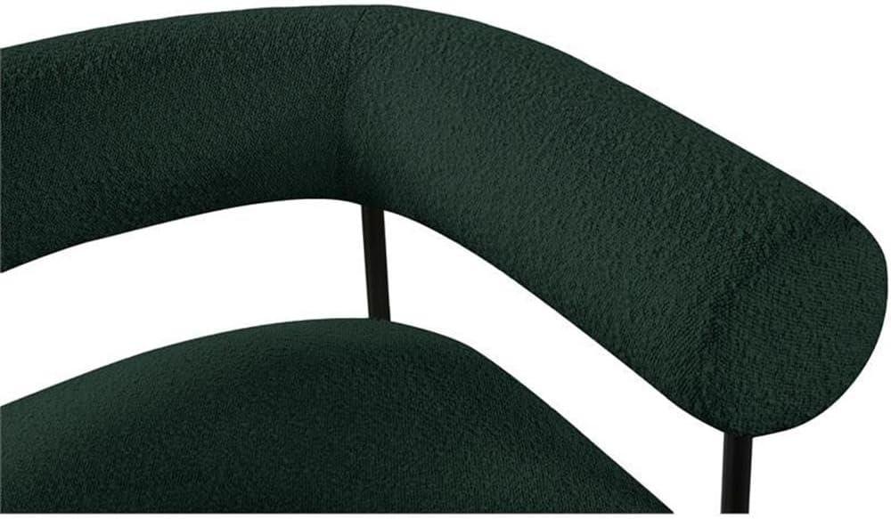 Meridian Furniture Blake Green Boucle Fabric Accent Chair