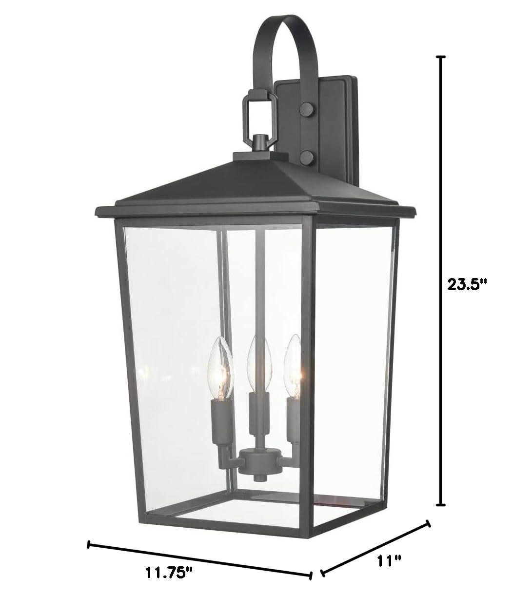 Messerly 3 Light 24" Tall Outdoor Wall Sconce