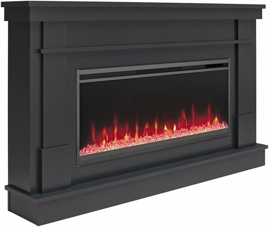 Waverly Wide Mantel with Linear Electric Fireplace