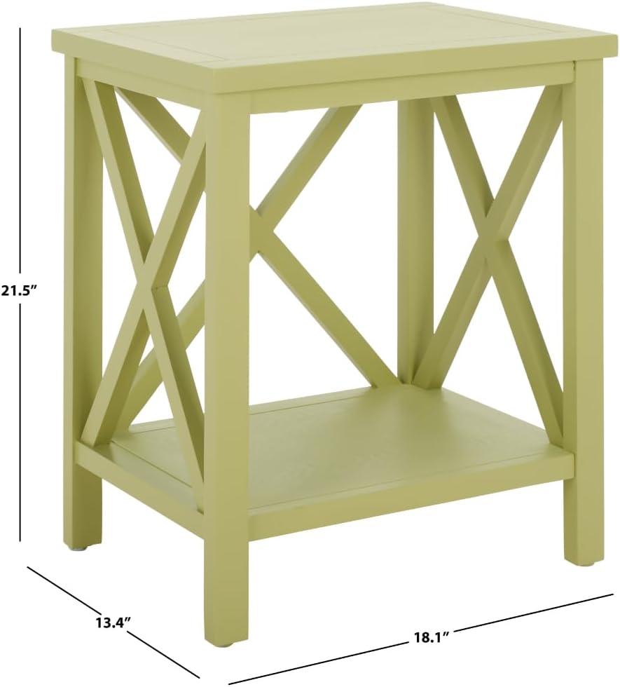 Candace End Table - Avocado Green - Safavieh.
