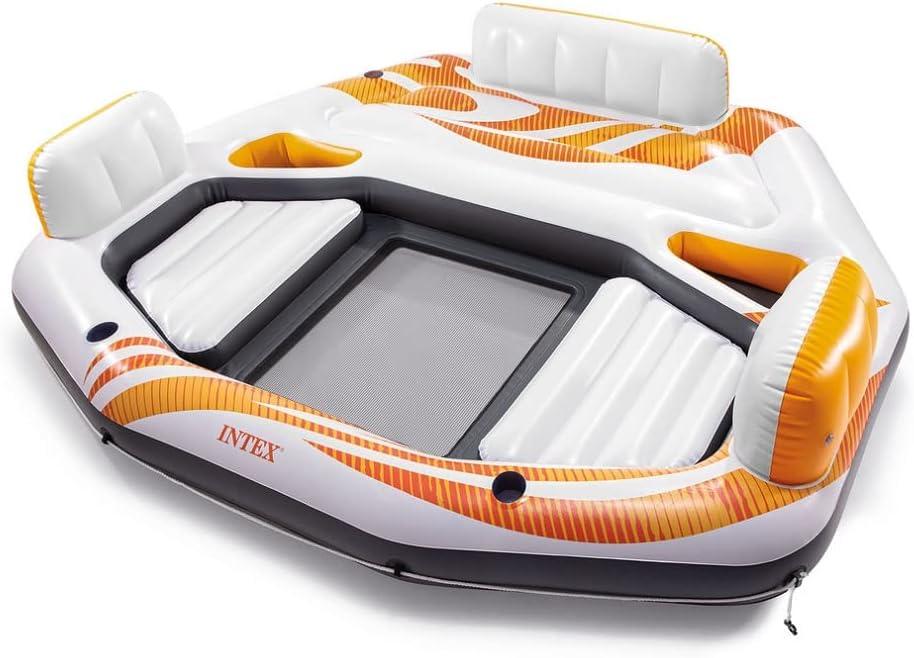 Intex Vista Inflatable Lake Island Raft Float 94" W x 81" L x 20" H