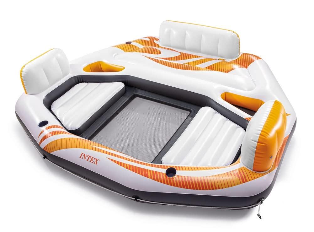 Intex Vista Inflatable Lake Island Raft Float 94" W x 81" L x 20" H