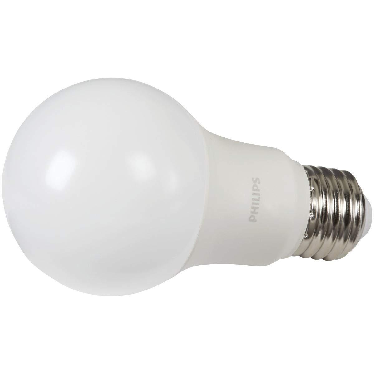 Philips LED 5 W (40 W Equivalent) frosted General Purpose Light Bulbs, A19 Bulb Shape, E26, Base (4 Pack)
