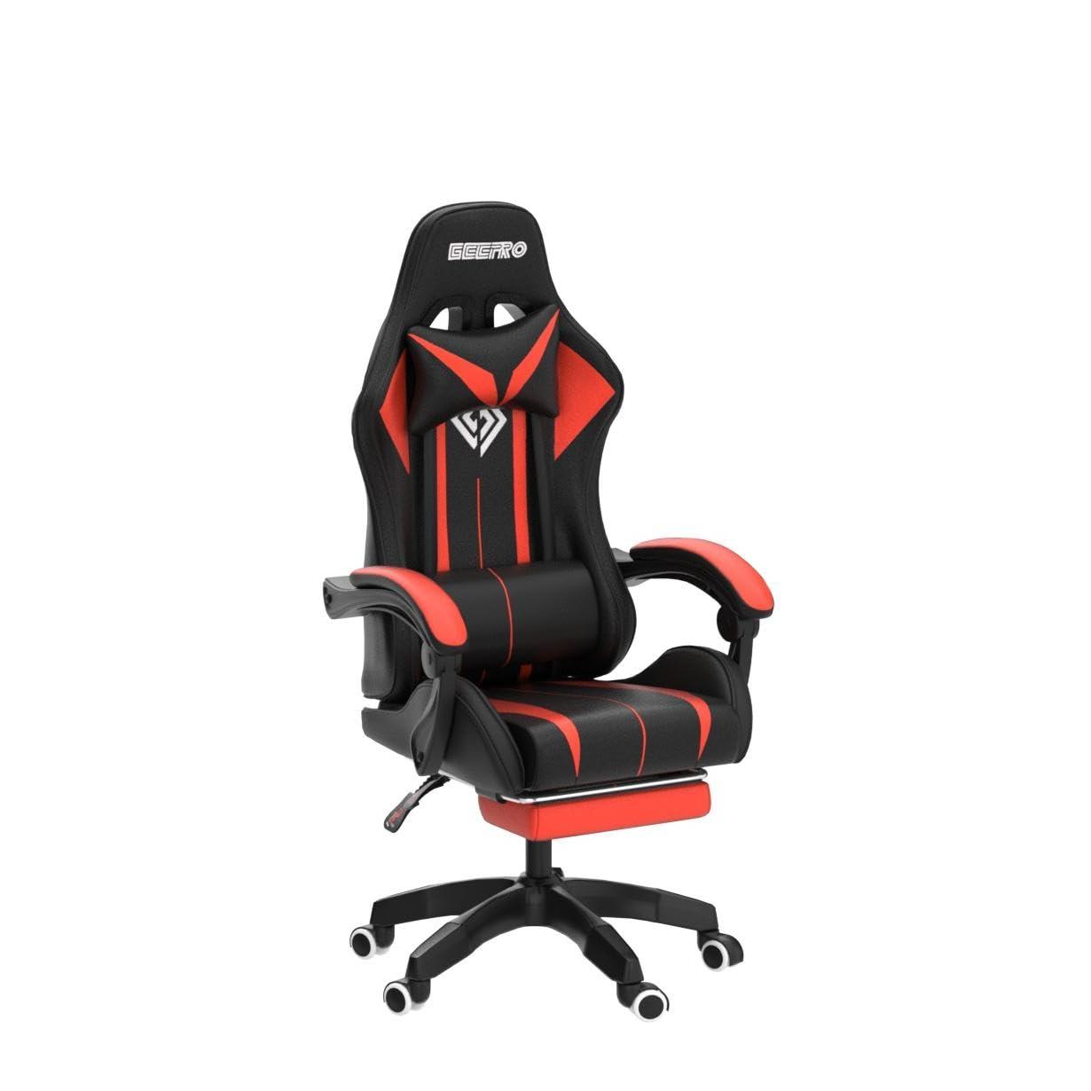 Hoffree Hoffree Massage Ergonomic Gaming Chair with Bluetooth Speakers and RGB LED Lights