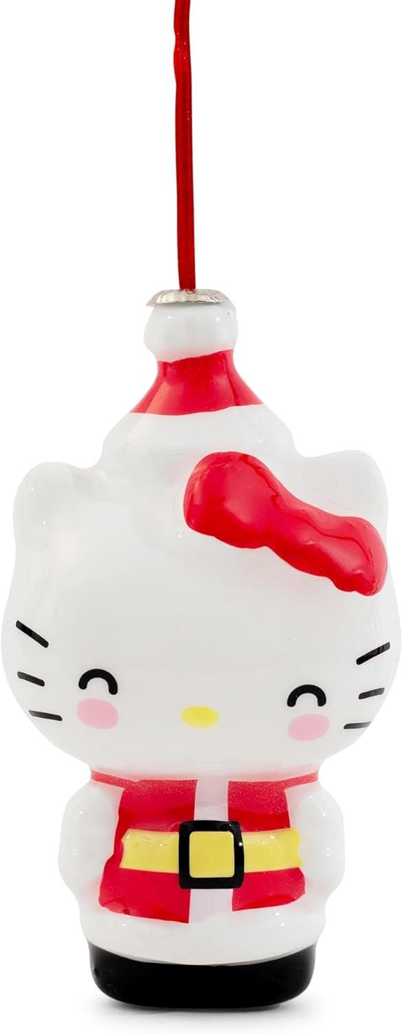 Surreal Entertainment Sanrio Hello Kitty Santa 4-Inch Shatterproof Decoupage Ornament