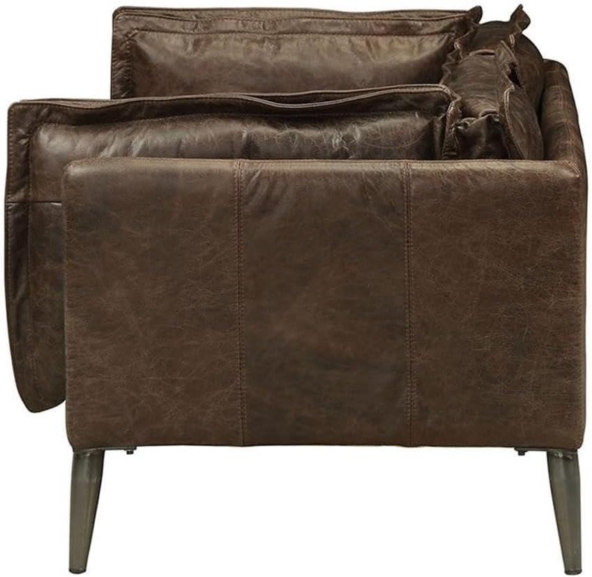 Baird 70.82'' Leather Loveseat